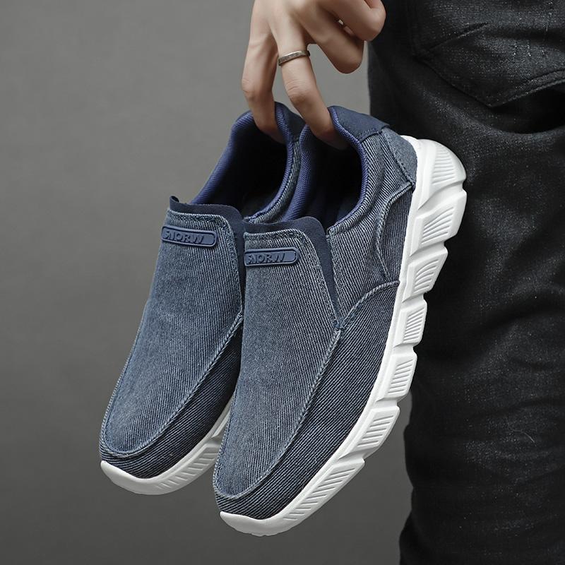 

Новые Мужчины Лоферы Обувь Удобный Холст Обувь Мягкий Скольжение На Вождение Обувь Классический Холст Обувь Легкий