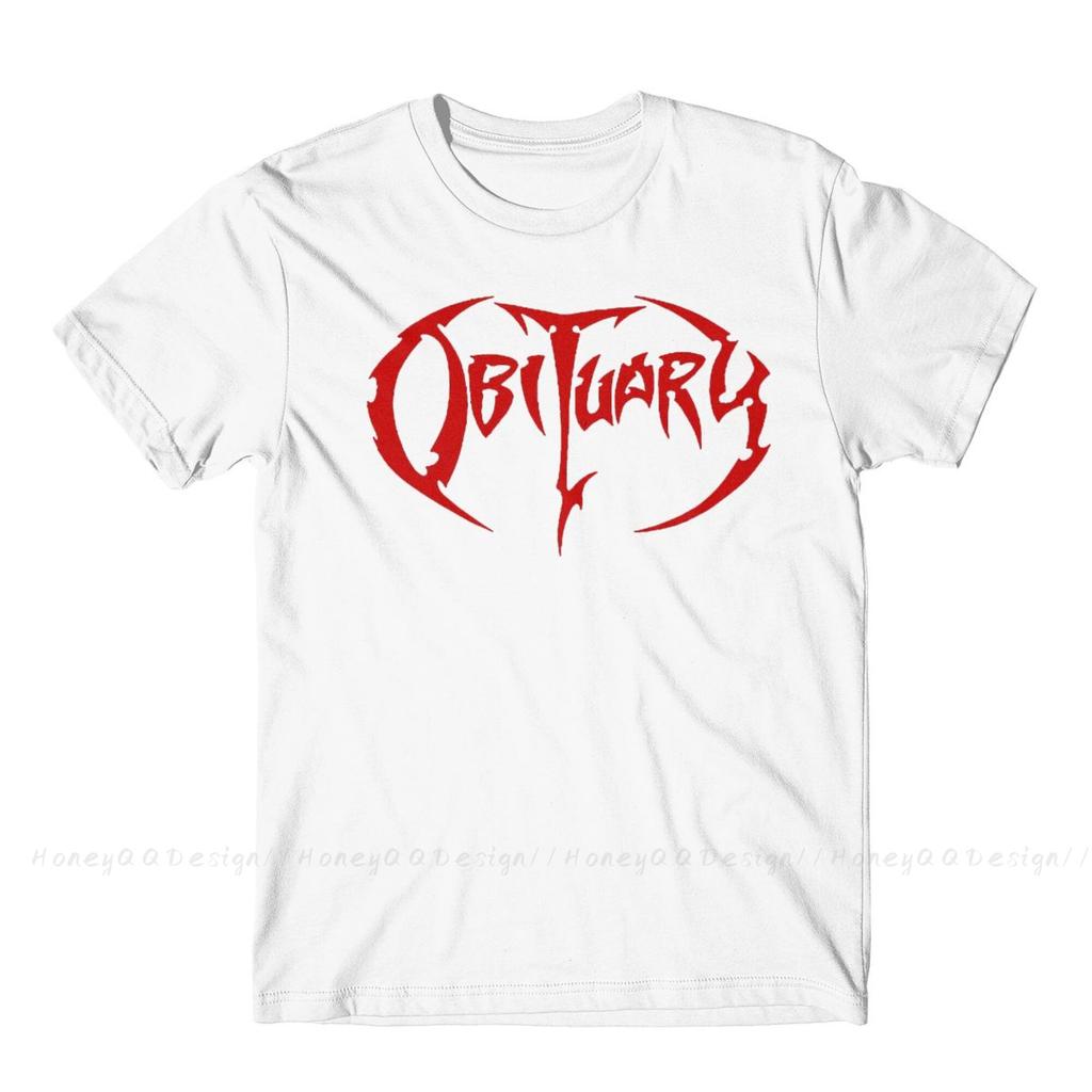 Obituary Fashion Tshirt Design Heavy Metal Rock Music Cotton Shirt Unisex Unisex Tshirt Oversize Adult Plus Size