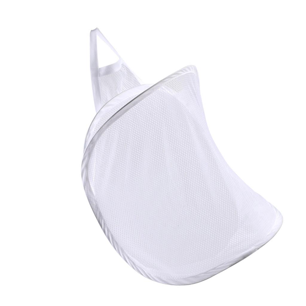 Netz Wäscheaufbewahrungstasche Wandmontiert Faltbarer Kleideraufbewahrungskorb für Badezimmer Wohnheim Wohnung