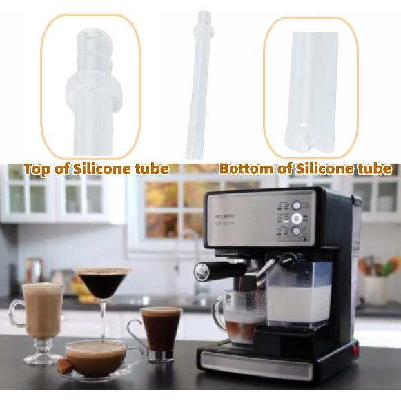 162416-000-000 Silicone Tube (3.54") Replacement Part for Mr Coffee BVMC-ECMP1000 BVMCECMP1000RB Espresso Maker Milk Frothing Pipe (2-Pack)