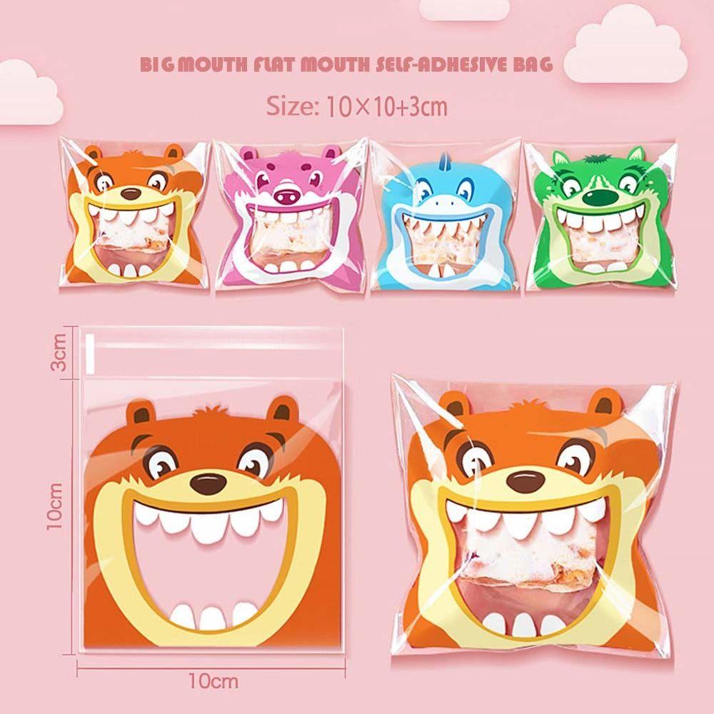 Mixed Pattern OPP 10*10cm+3cm Christmas Birthday Bags Cookie Candy Gift Packaging  Party Supplies