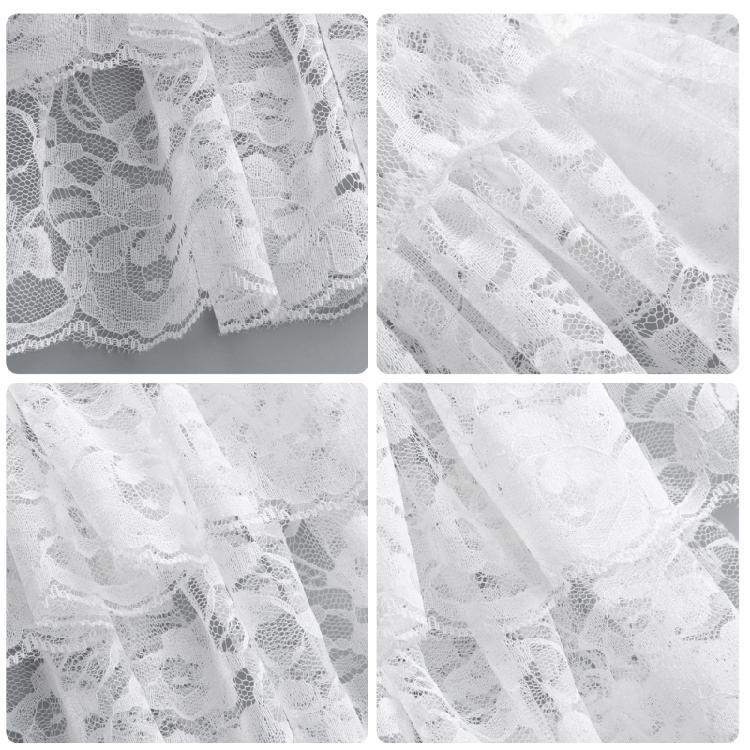 Lace Jabot Collar Victorian Theme Party Neckwear Cosplay Accessory Collar for Halloween Teaparty Dressingup Neckpiece