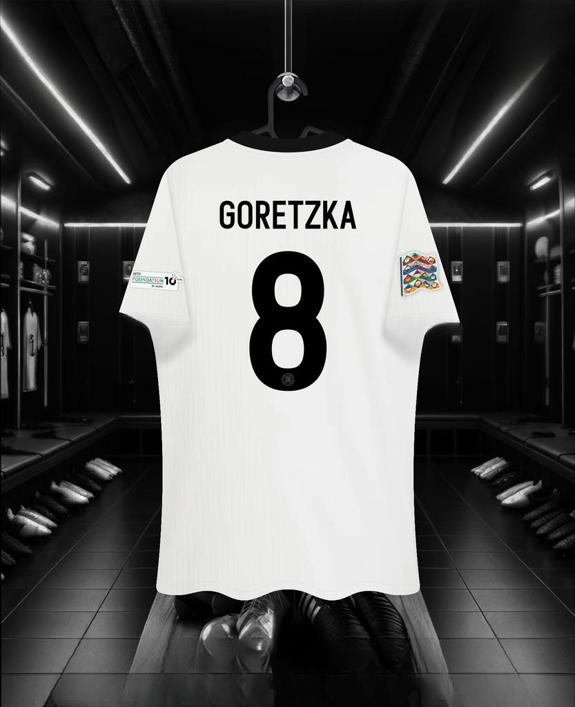 Trikot der deutschen Nationalmannschaft Heimtrikot 125-jähriges Jubiläum Fußball Trainingsshirt Bedruckt Atmungsaktiv Damen Kurzarm T-Shirt Top