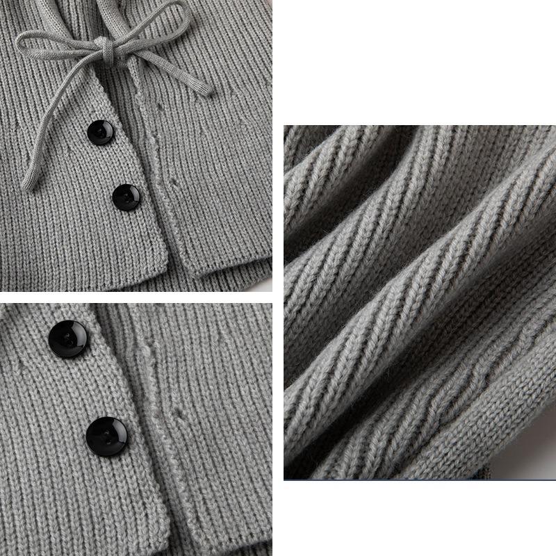 Large version balaclava hat women's autumn and winter cold protection and warmth personalized trendy wool knitted hat scarf integrated