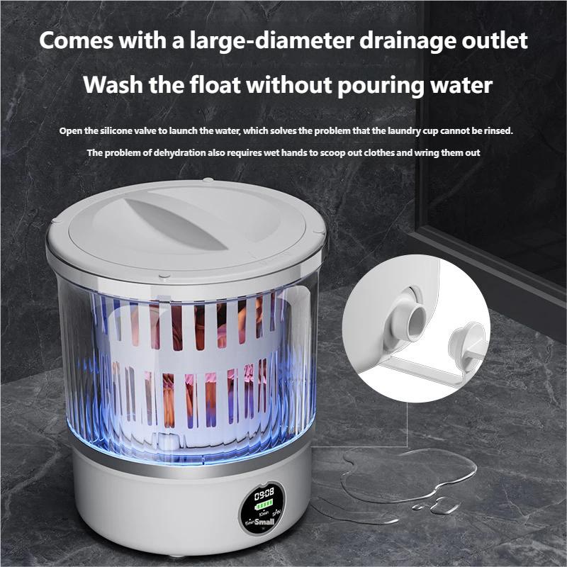Dehydrated Underwear Washing Machine Fully Automatic Dormitory Mini Mini Sock and Underwear Washing Machine