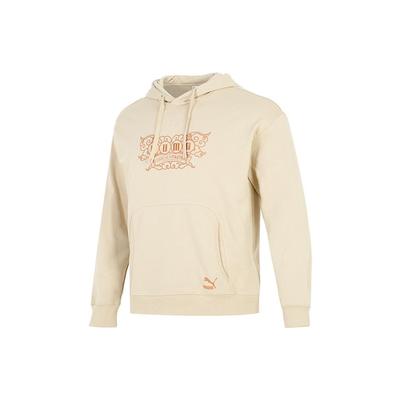 Puma Kanguru Cepli Logo Baskılı Kapüşonlu Sweatshirt Erkek Üstler Off-White 539909-12