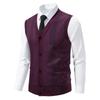 Men's Cardigan Sweater Vest Sleeveless Knit Top Slim Fit Warm Layering for Fall and Winter