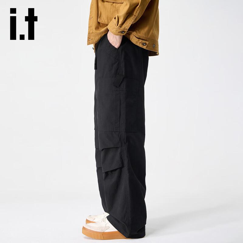 Izzue Men's Multi-Pocket Loose Fit Cargo Pants