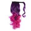 Wavy Ponytail Hair Extension Colored Gradient Hair Piece Fashion Ponytail Wig  Women