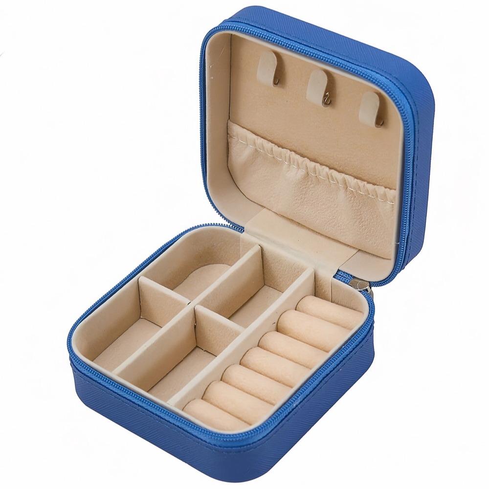 Mehrzweck-Schmuckorganizer für Halsketten und Ohrringe, mit 6 Fächern, perfekt für den täglichen Gebrauch, Reisen und Fitnesstaschen zwq