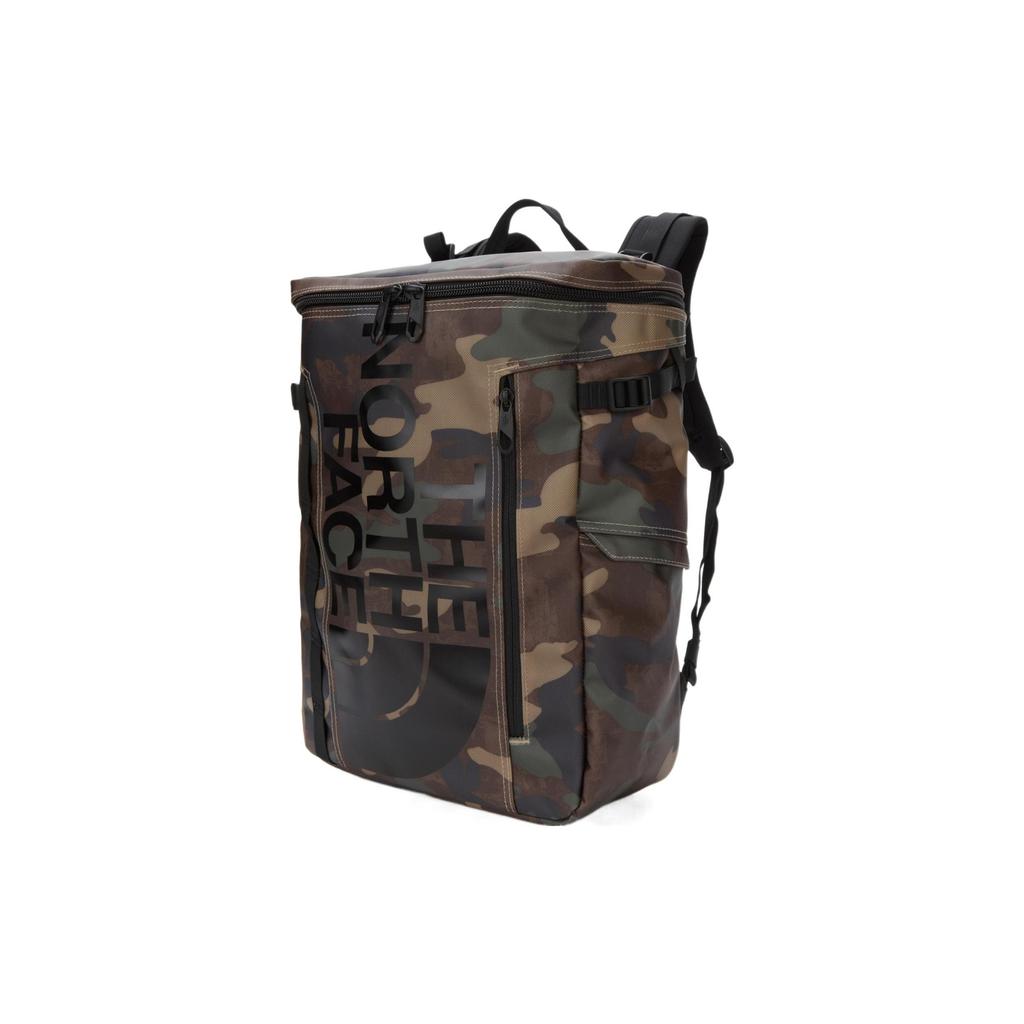 The North Face Bc Sicherungskasten II Großes Logo Camouflage-Print Polyester Rucksack Unisex Rucksack Camouflage-Grün NM2DN36D