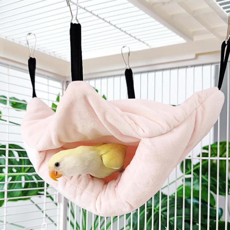 Haustier Vogel Papagei Hängbare Käfige Warme Hängematte Hütte Zelt Warm Langlebig Verschleißfest Hängende Höhle Schlaf Brüten Käfig Dekoration