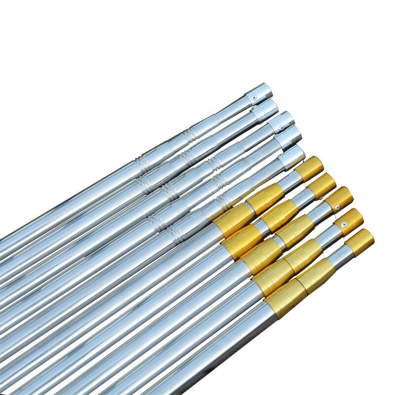 Телескопическая рукоятка для рыболовного сачка из нержавеющей стали