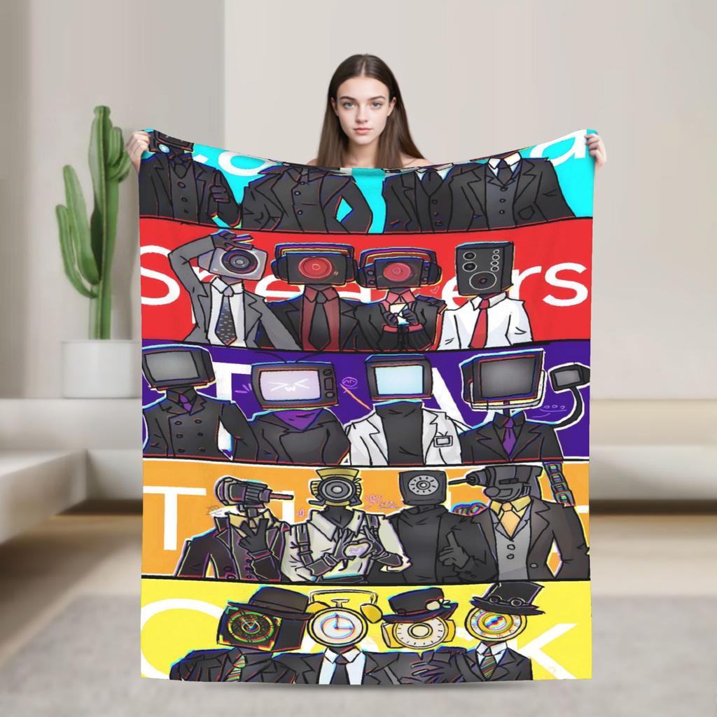 Titan Speakerman Potenziato Titan Flannel Blankets Warm Soft Throw Blanket for Home Decor Decorative Bedspread Sofa Bed Cover