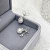 Light Luxury Bow Tassel Pearl Stud Earrings For Women Fashion Jewelry
