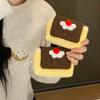 Soft Velvet Mini Pouch Wallet Cherry Pudding Design Earphone Storage Bag  for Friends