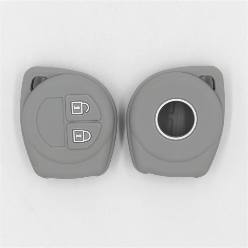 Silicone Key Bag for Suzuki SX4 2 Button Car Key - Perfect Fit for New Alto Swift, Protective Shell