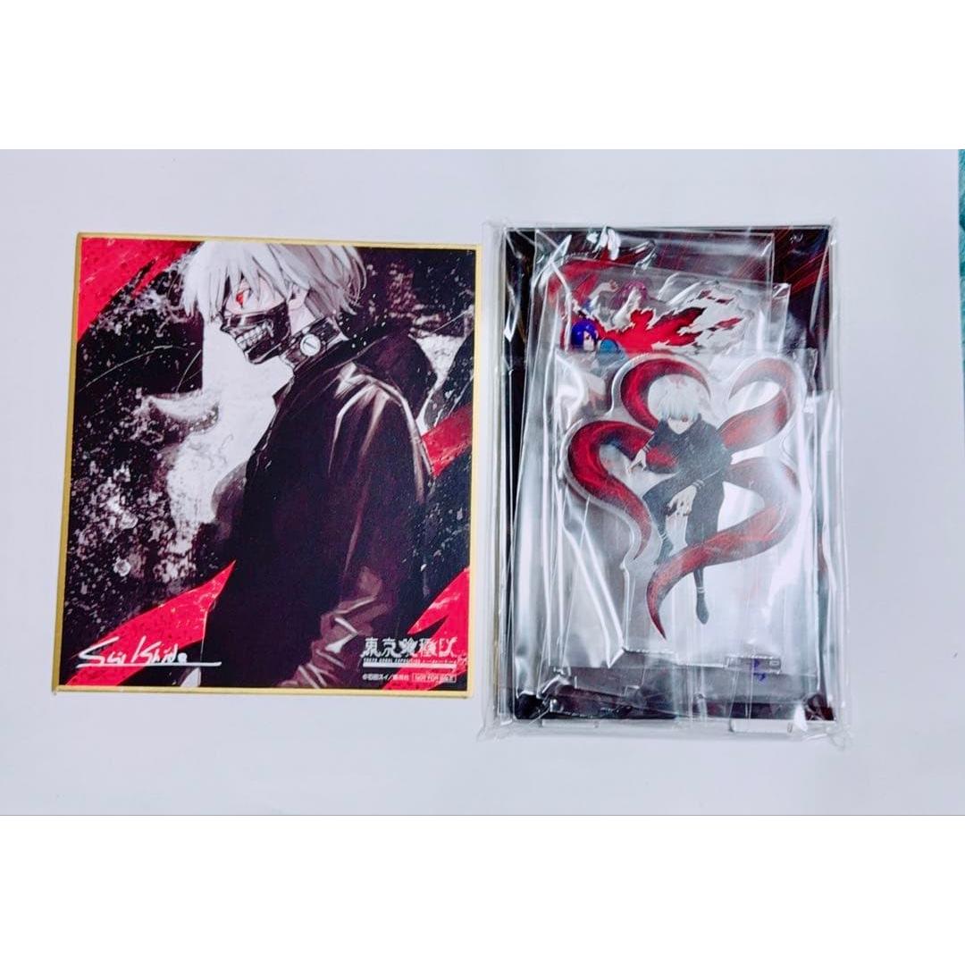 Used Tokyo Ghoul EX Admission Ticket Bonus Key Visual Acrylic Diorama Postcard