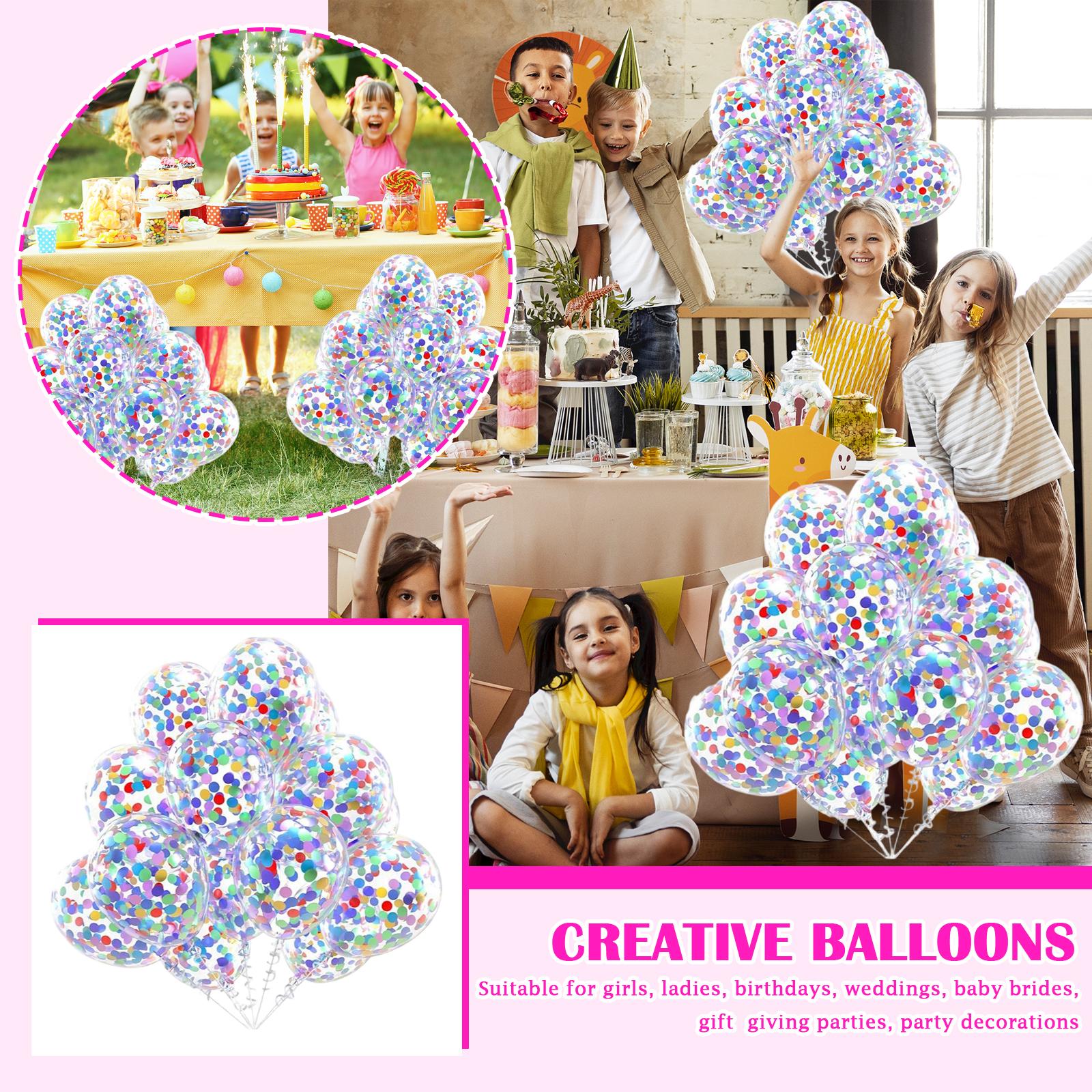 

12 Inch Thick Latex With Color Decoration Balloons For Birthday Party Scene Decoration One Size