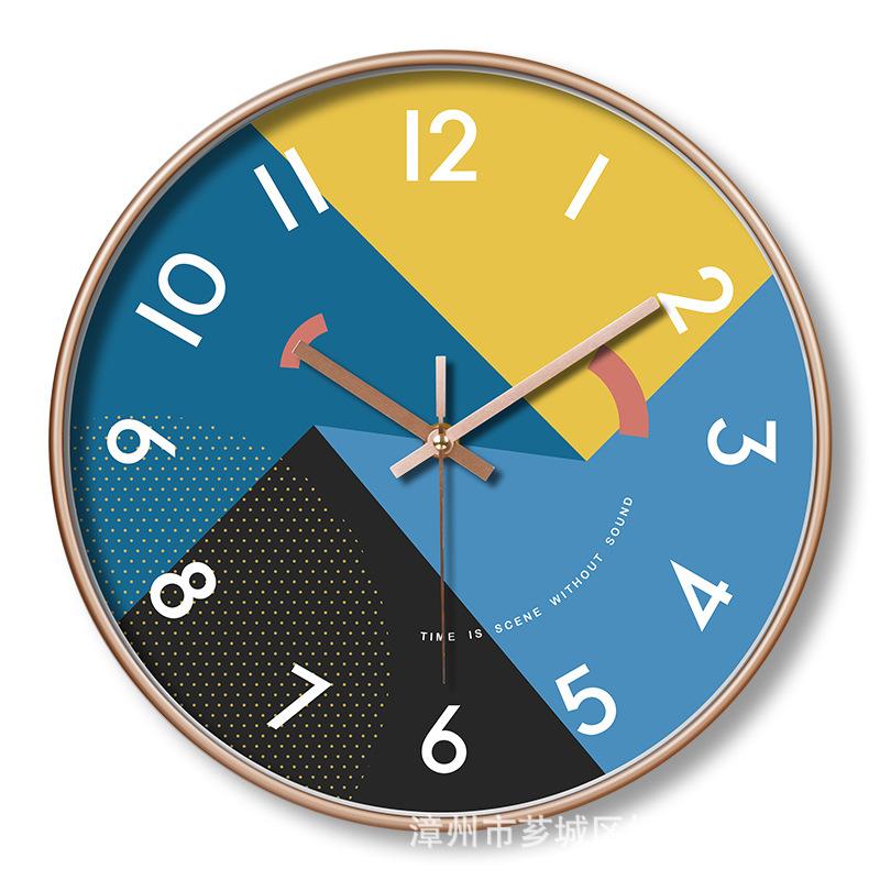 Plastic Silent Wall Clock Creative Fashion Living Room Wall Clock Clock Wall Clock 12 Inches 30CM