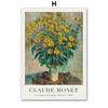 Classico Scandinavo Claude Monet Arte Astratta HD Poster Stampe Arte Murale Vintage Pittura su Tela Decorazione Casa Camera da Letto Soggiorno