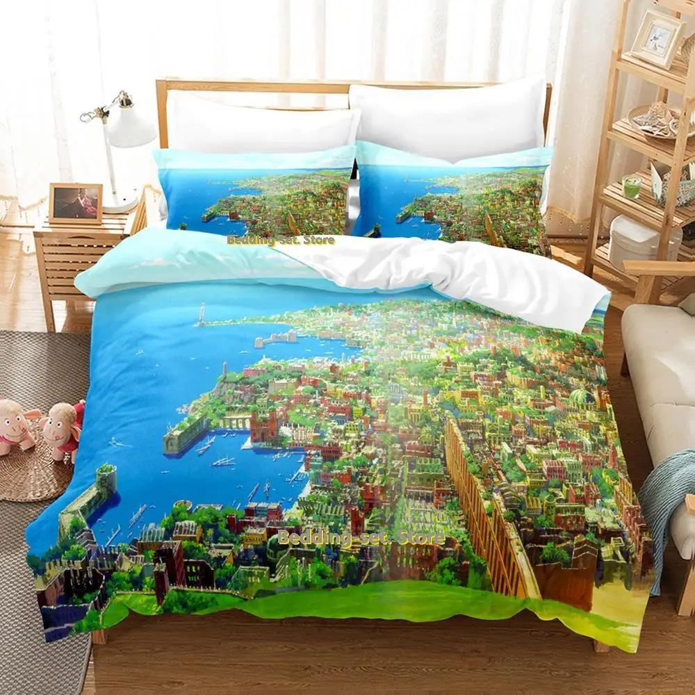 Tales From Earthsea Bedding Set Single Twin Full Queen King Size Bed Set Adult Kid Bedroom Duvetcover Sets Anime Bed Sheet Set