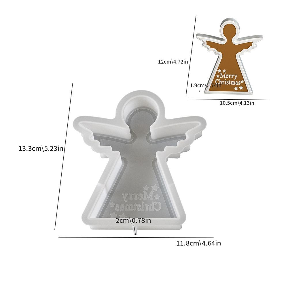 Silicone Resin Candle Mold Elk Snowflake Ornament Mould Transparent Candle Making Kit