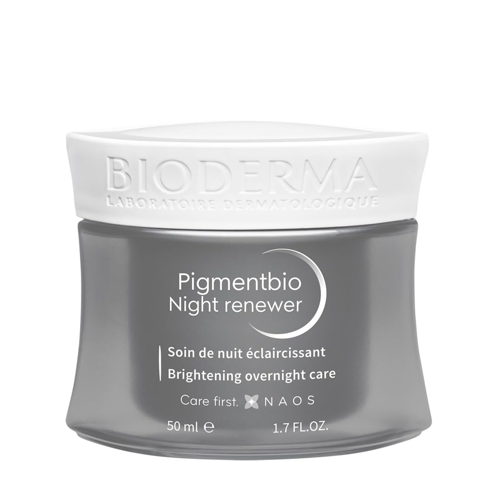 Bioderma Pigmentbio Ночной обновляющий гель White 50 мл Ночной увлажняющий гель для тусклой кожи с витамином С и цветочным этилом [Оригинальный продукт] (Содержит