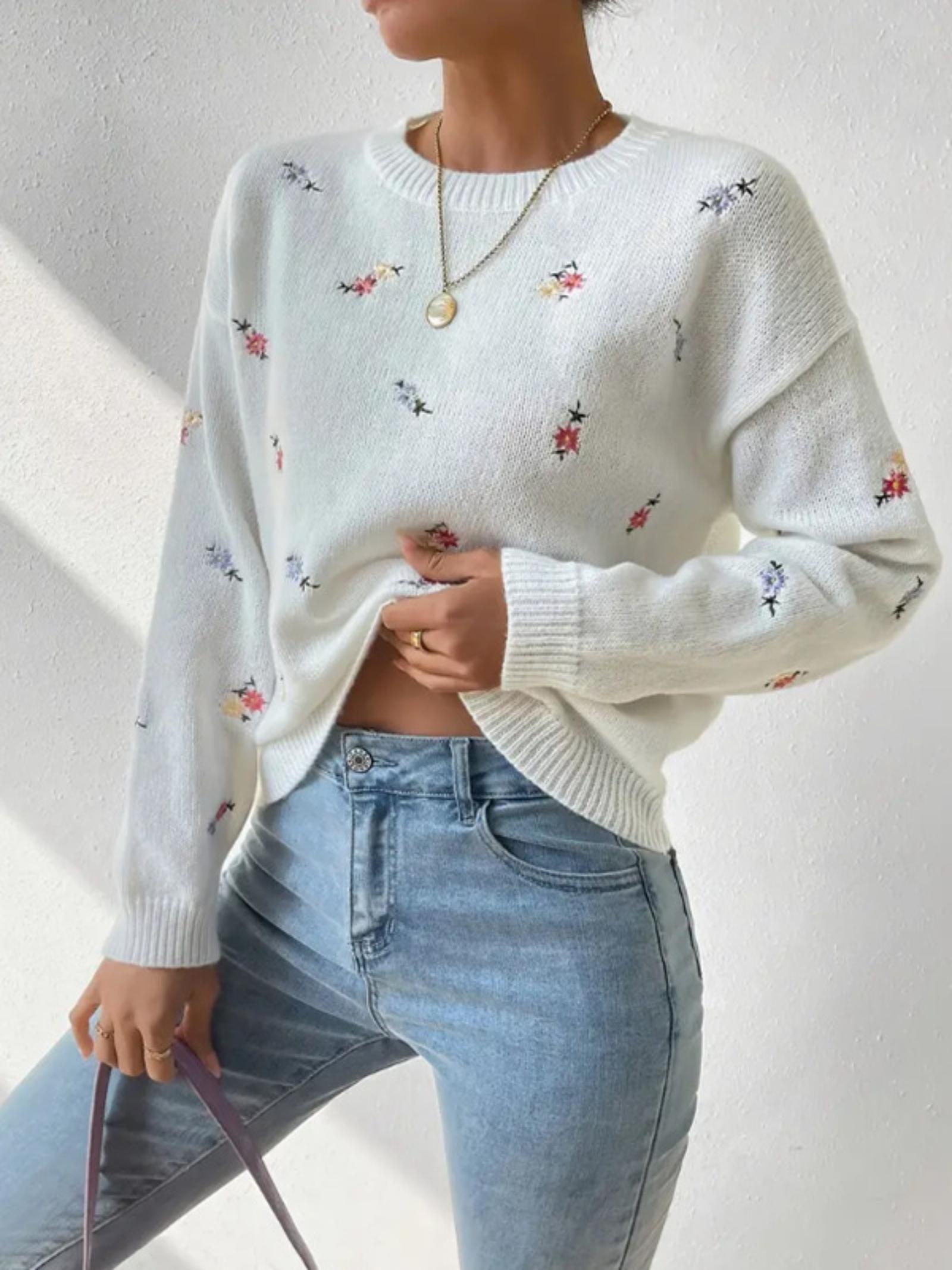 

Пуловер с длинным рукавом, свободный, ажурный, с крючком, свитер, универсальный, модный, теплый, шаль, свитер большого размера, тонкий свитер для женщин XL белый