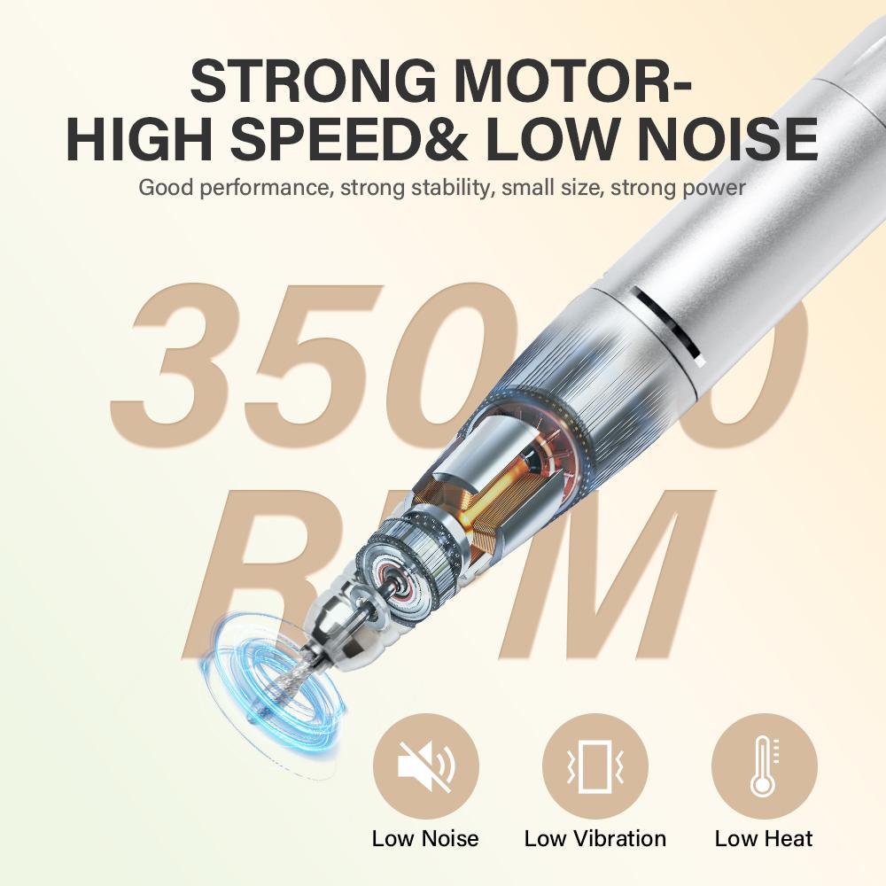 Nail Polish Machine, Portable Battery Nail Polish Machine, Electric Nail Removal and Dead Skin Removal Professional Nail Removal Tool