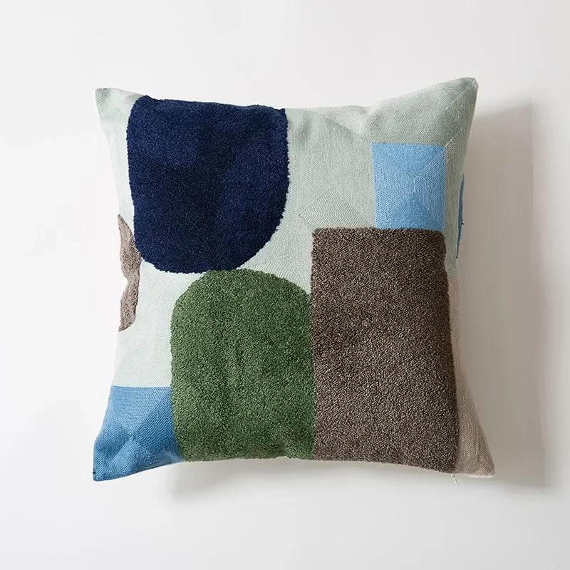 Kissenhülle 45x45cm Dekor Sofa Leinwand Stickerei Kissenbezüge Kissenbezug Kissen Dekor Zuhause Funda Cojines