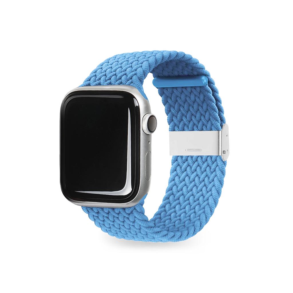 Egadeun Apple Watch Loop Band Braid Strap Aqua Blue