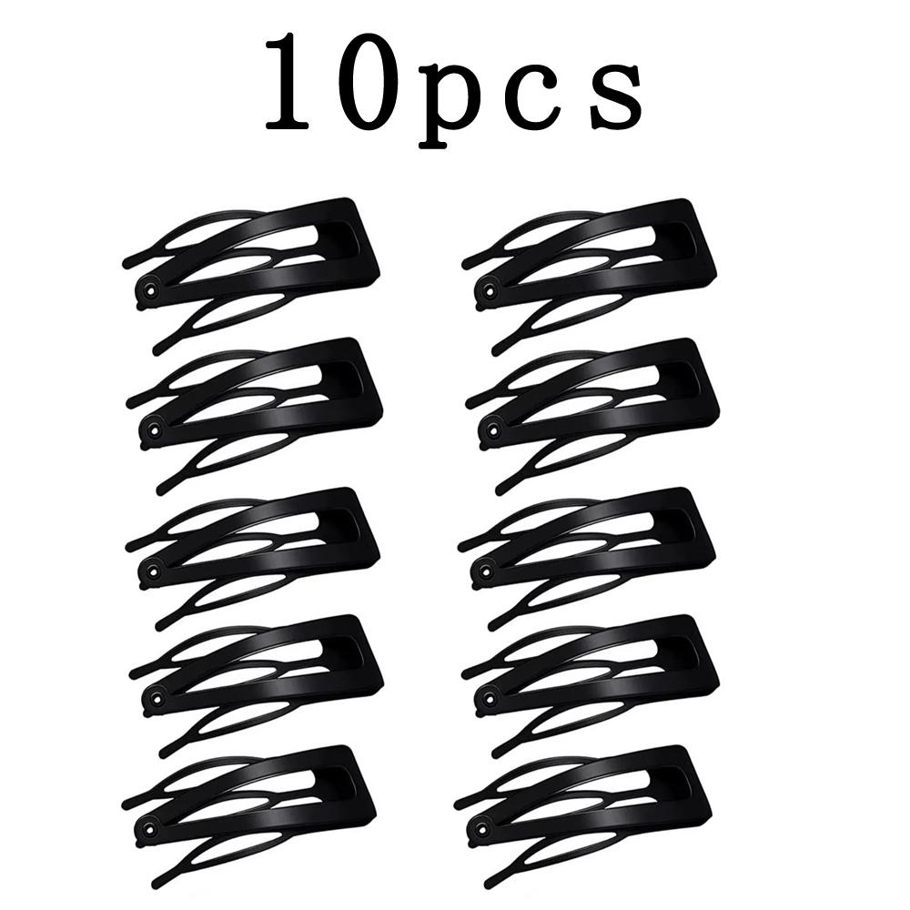 10 Pcs.Black Metal Hair Pins, HairClips, Women's Hair Styling Tool, for Every Day, Parties, Vacation, Broken Hair Fringe