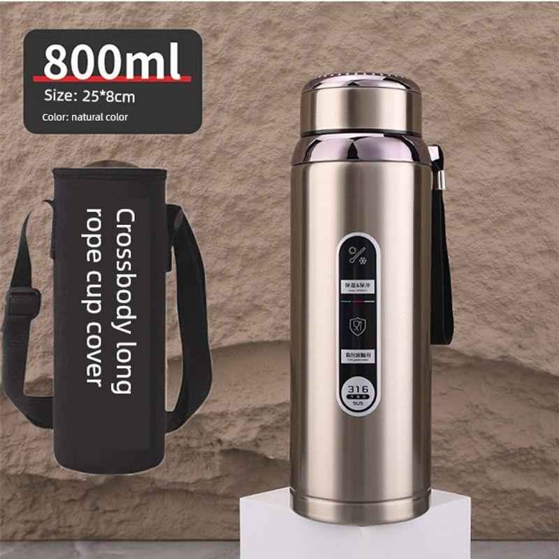 316 Steel Large-Capacity Thermos Cup for Men and Women with Filter Tea Cup Adult Business Portable Large Cup Gift Cup 600