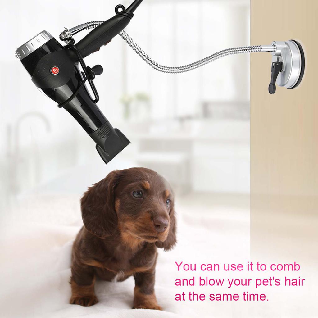 360 Degree Freely Rotation Hair Dryer Wall Holder Hands Free Hair Blower Stand Suction Cup