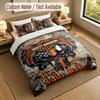 Set Biancheria da Letto 1 Copripiumino 2 Federe Stampa Harley-Davidson Morbido Tessuto per Letto Decorazione Camera da Letto