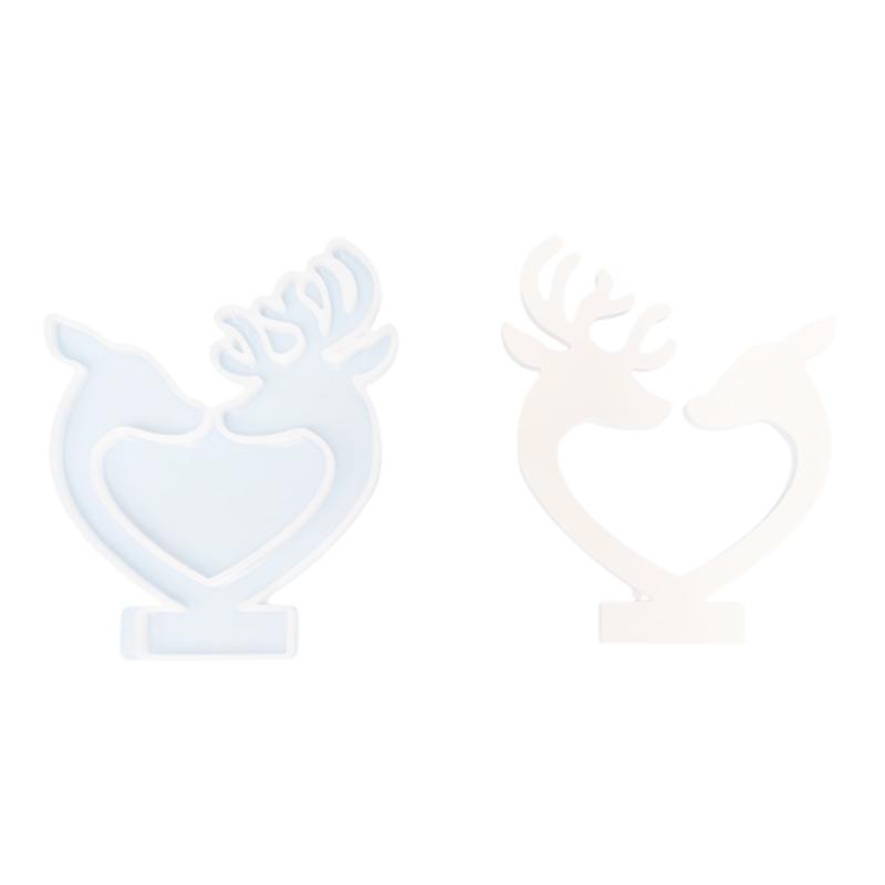 

Формы из смолы в форме сердца оленя, силиконовые формы для подсвечников ручной работы, инструменты для изготовления украшений подсвечников для энтузиастов