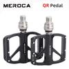 MEROCA Ultralette Hurtigudløser Aluminiumlegering 3 Lejer Cykelpedaler Skridsikre Foldbare Cykelpedaler Cykelpedal