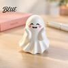 Cute Ghost Figurine Halloween Figurine Mini Cartoon Statue Little Spooky Small Vinyl Statue Desktop Ornament for Tiered Tray Home Table Decor Matte