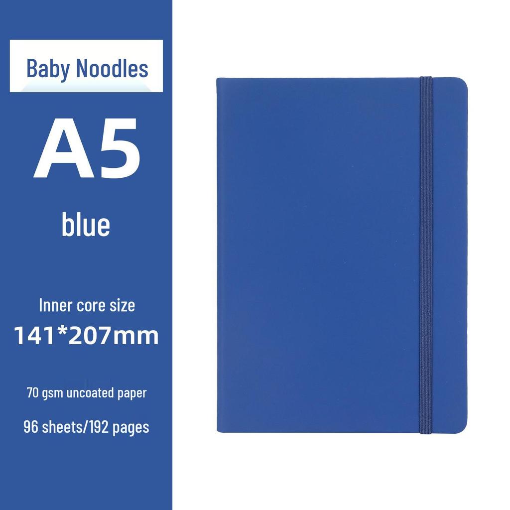A5 Custom Logo Business Office Notebook with Strap - Simple Diary Book