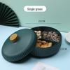 Light Luxury Round Dried Fruit Storage Box with Lid for Home Living Room Coffee Table, Simple Candy Box, New Style Fruit Plate Rack.