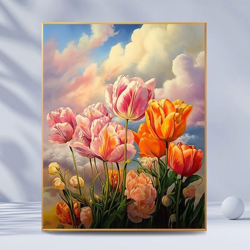 DIY Floral Digital Oil Painting Kit