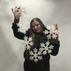 6Pcs Fake Xmas Tree Pendants Large Christmas Snowflakes Ornaments Creative Foam Snowflake  Garlands