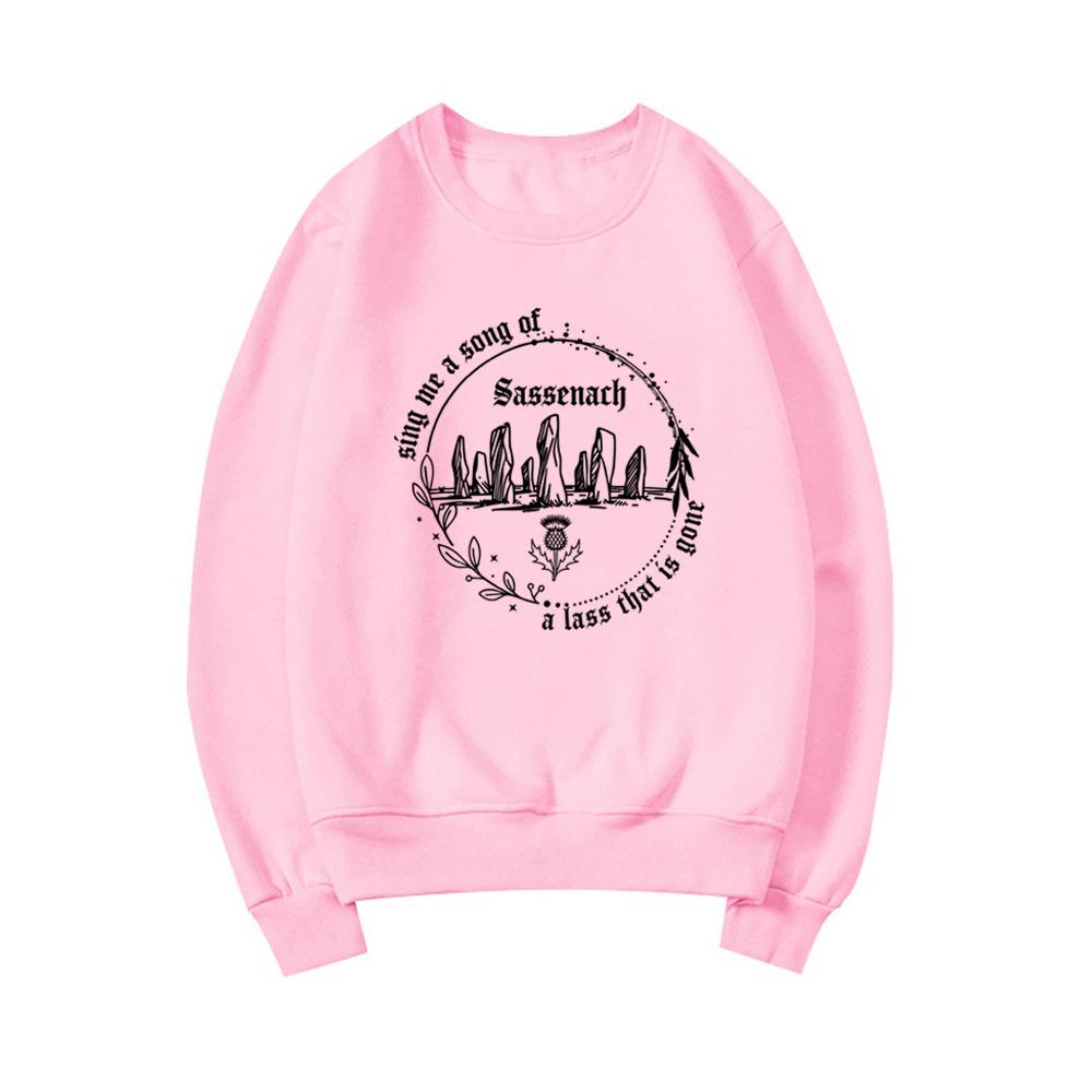 Sassenach Sweatshirt Outlander Book Series Sweatshirt Women Long Sleeve Pullovers Sing Me A Song Hoodie Jamie Fraser Fans Gift