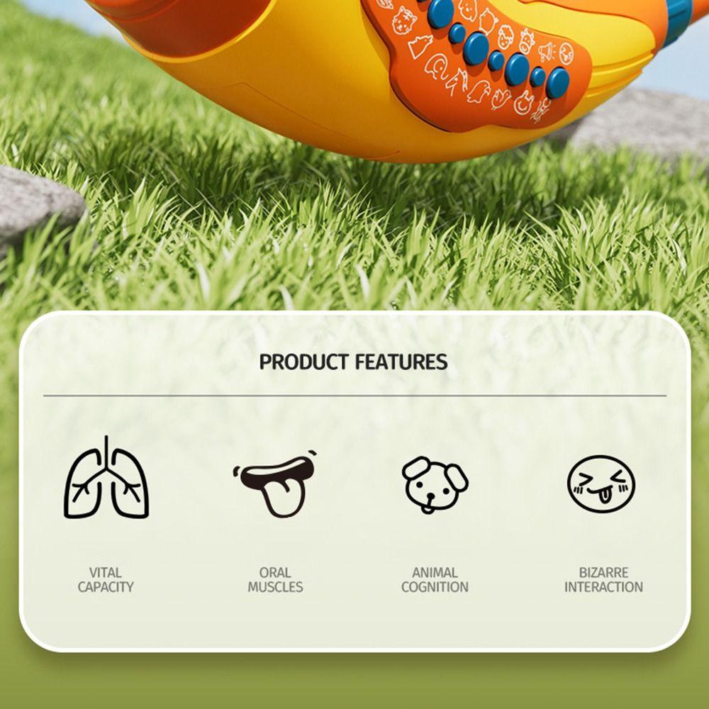 Simulation Animals Rally Horn Toys 30-Sound Lung Capacity Exerciser  Toddler Educational