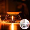 Nordic Candle Holder Aromatherapy Ceramic Oil Lamp Stainless Steel Base Aroma Burner Home Decoration Ornament Meditation Gift