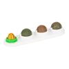Catnips Toy Edible Ball Set Wall Mount Rotatable Natural Licking Treat Toy for Kitten of Various Age 8" Long Base X3UC