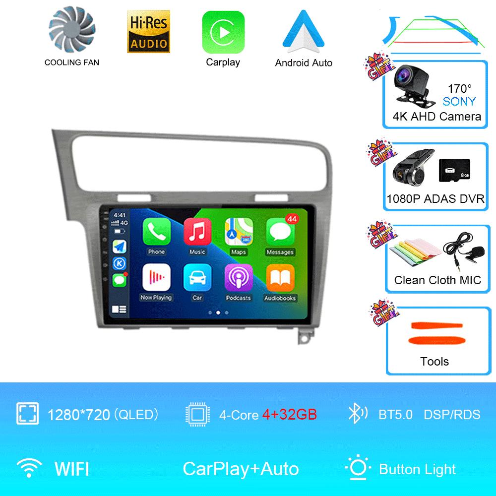 Car Radio Android 14 For Volkswagen VW Golf 7 MK7 GTI 2011-2021 Carplay HD Multimedia Auto Qualcomm GPS Stereo Video Player 2din