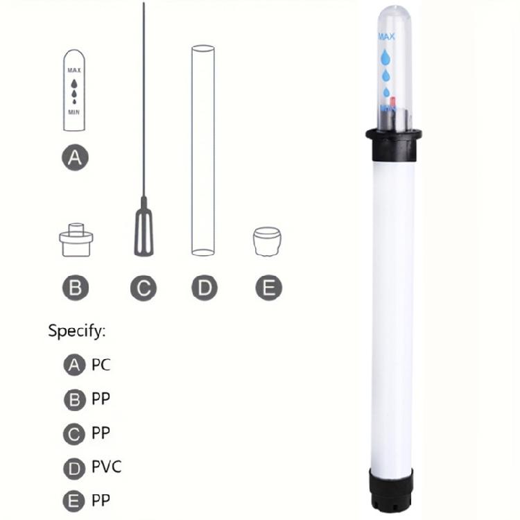 5Pcs Plastic Soil Moisture Devices Water Level Meter Visible Water Level Signs Flower Pot Water Shortage Reminder