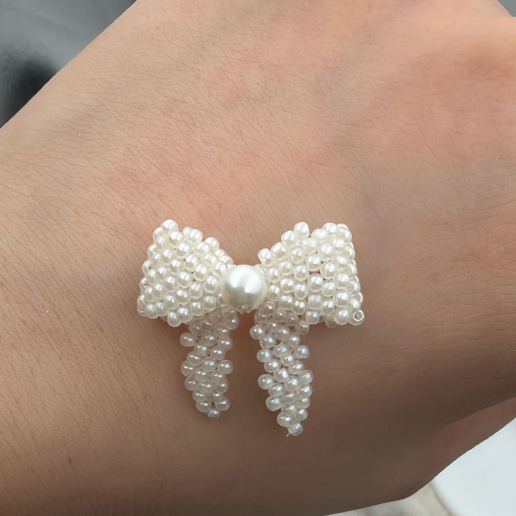 Handcrafted Faux Pearl Bowknot Jewelry & Hair Accessories
